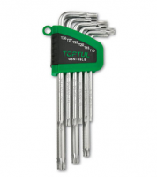 Набір Г-обр. ключів TORX T10-T50 9ед. довгих TOPTUL GSN-09LS